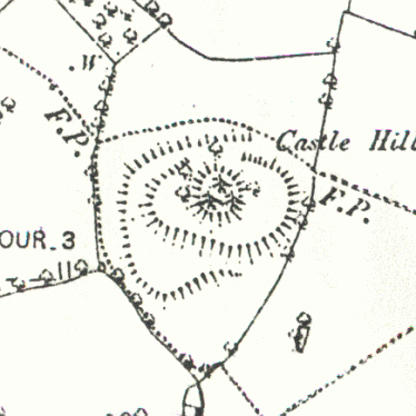 Castle Hill near Upper Brailes on the 1886 Ordnance Survey map | Open