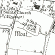 Moat 100m S of Church