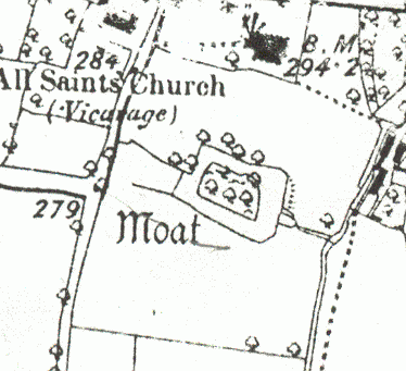 Moat 100m S of Church