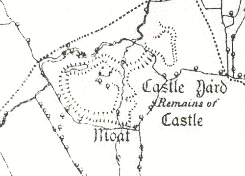 Castle Yard Castle near Fillongley on the 1887 Ordnance Survey map | Open
