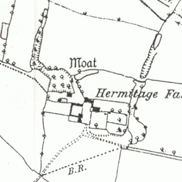 Moat at Hermitage Farm, Little Packington.