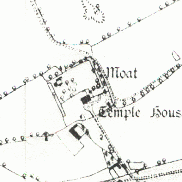 Possible site of  Knights Templar's Manor House at Temple House, Chilvers Coton. Disproved.