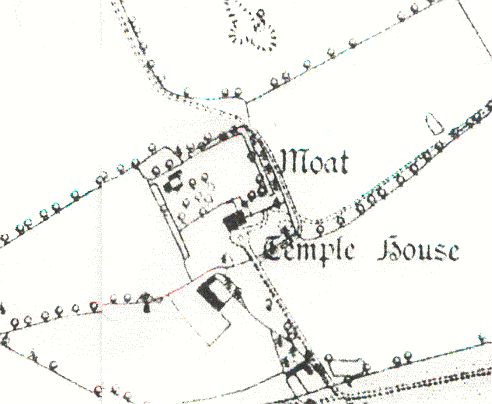 A Medieval moat on the 1887 Ordnance Survey map near Chilvers Coton, Nuneaton | Open