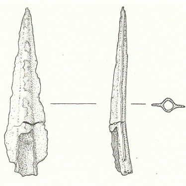 Findspot - Bronze Age spearhead