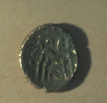 A Roman coin from a site in Welford on Avon | Warwickshire County Council