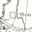Moat at Broughton Deserted Settlement, Whitchurch.