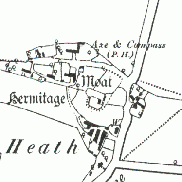 Site of Moat at the Hermitage, Wolvey Heath
