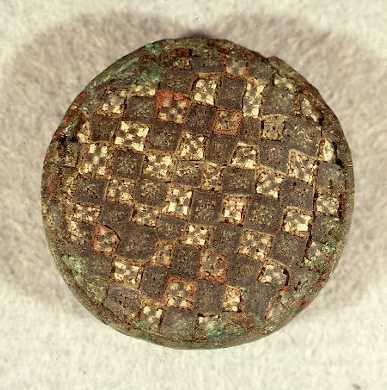 A millefiori brooch found during an excavation in Alcester | Warwickshire County Council
