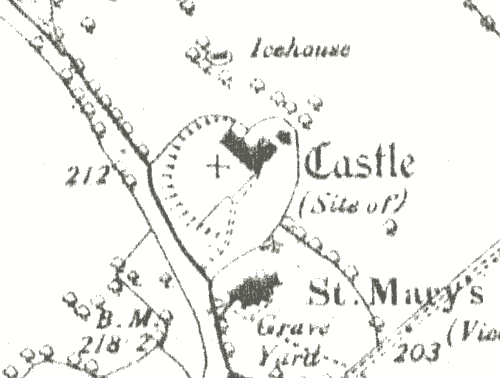 Studley Castle on the 1886 Ordnance Survey map | Open