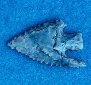 A barbed and tanged arrowhead from Burton Dassett Hills | Warwickshire County Council