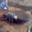 Prehistoric pit alignment