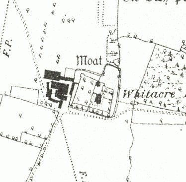 A Medieval moat on the 1887 Ordnance Survey map near Nether Whitacre | Open