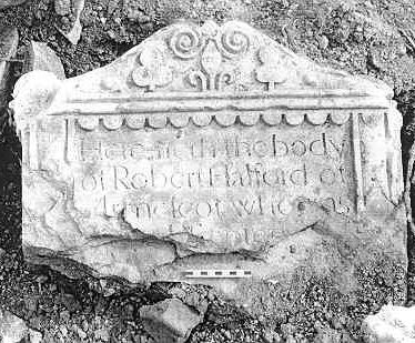 Fragment of a gravestone, St Gregory's Graveyard, Tredington | Warwickshire County Council
