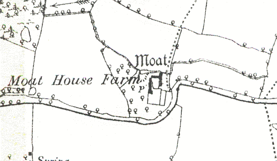 A Medieval moat on the 1887 Ordnance Survey map near Shustoke | Open