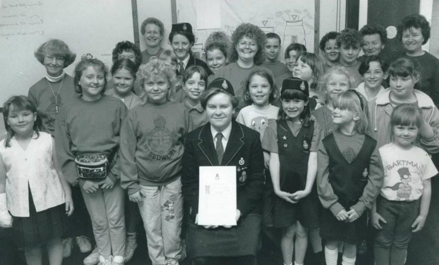 1992, Lisa Johnson becomes the 2nd recipient of the Queens Award at 1st Bedworth Girls' Brigade based at Bedworth Baptist Church. | Image courtesy of Lisa Crankshaw (LJC/GB/01)
