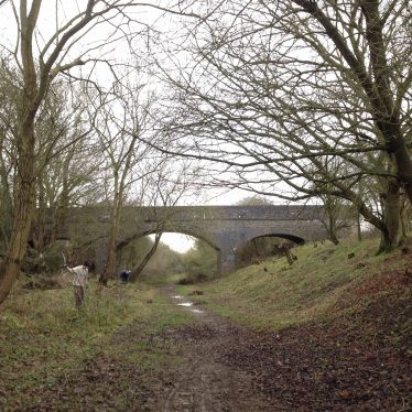 Railway Bridge carrying footpath over former LNWR Rugby-Leamington Railway. | Image courtesy of Paul Hayden-Hart