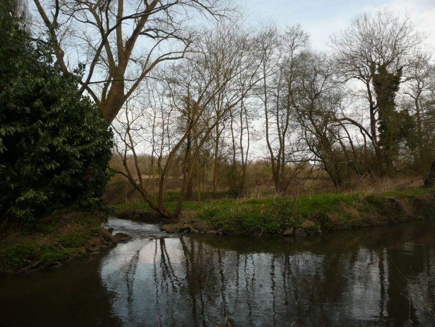 South of the Old Mill, where the sluice channel starts. | Image courtesy of William Arnold