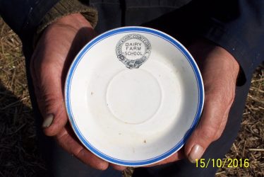 A 19th Century Saucer From a Dairy Farm School