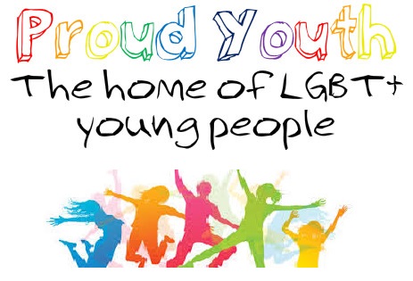 The record office has been working with Warwickshire's 'Proud Youth', a group for LGBT+ young people. This is their logo, which has the name of the group, and 'paint' images of five people in blue, orange, pink, green and yellow colours. | Image reproduced by kind permission of Warwickshire Pride