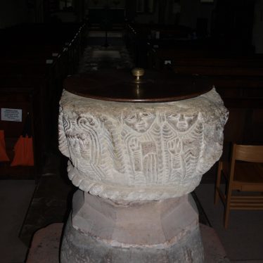 The top of the font has been cut down and some of the figures have heads missing. | Image courtesy of Caroline Irwin