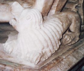 The dog from William Willington's tomb. | Image © Hilary L Turner