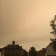 Storm Ophelia and the Red Sun in Warwick