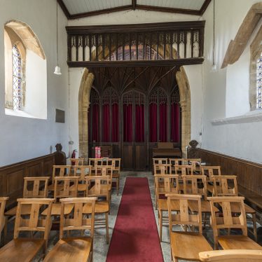 Interior of Church of St Peter, Wormleighton, 2017. | Image courtesy of Simon Harding