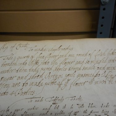 'To make apple pasties'. | Warwickshire County Record Office reference CR1841/5