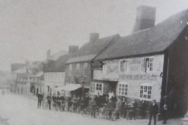 Coleshill. Three Horseshoes Public House, High Street. Cycle Meet.