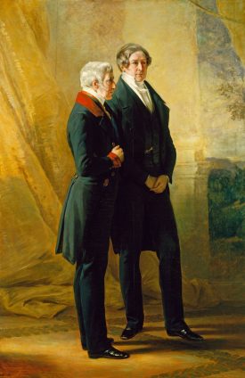 Arthur Wellesley, 1st Duke of Wellington, with Sir Robert Peel, 1844. | Franz Xaver Winterhalter (1805-73). Image courtesy Royal Collection Trust / © Her Majesty Queen Elizabeth II 2017