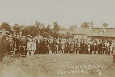 Whichford. Postcard of a Flower Show