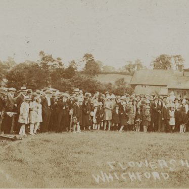 Whichford. Postcard of a Flower Show