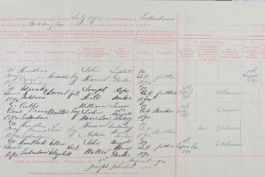 Vaccination Registers, and Septimus Bodger