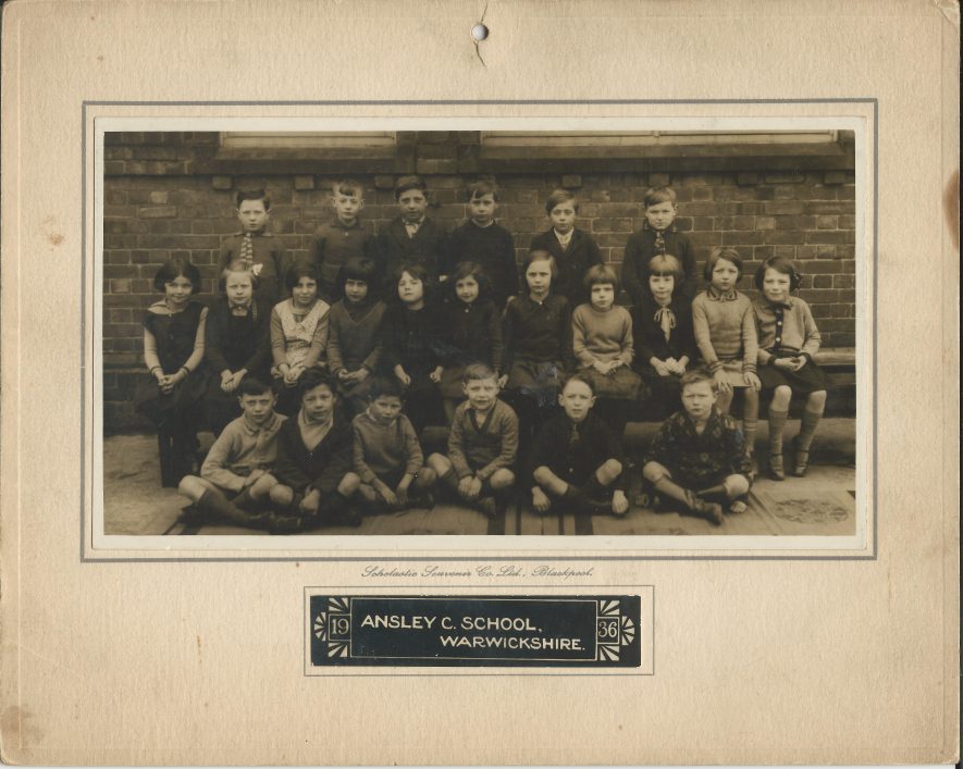 Ansley School. 1936 | Image supplied by Tim Worrall, courtesy of Norman Albert Worrall.