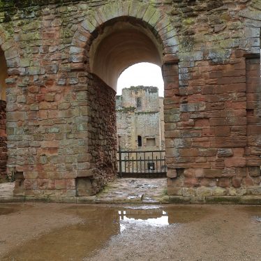 The Keep, Kenilworth Castle, from the inside. 2018. | Image courtesy of Barrie Lambert