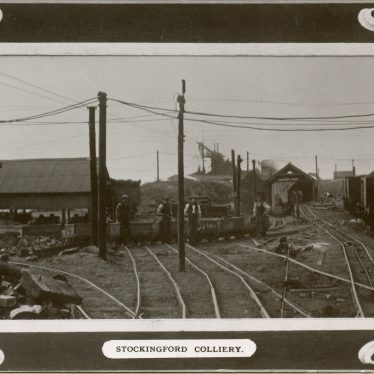 Stockingford Colliery. | Picture postcard from the collection of the Industrial Railway Society