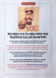 Warwick War Memorial: Finding the Stories Behind the Names