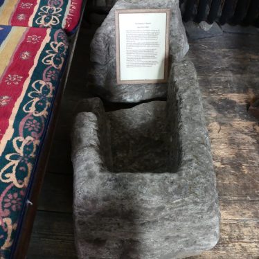 St Gregory's Offchurch. An Ancient Stone Coffin