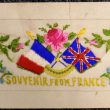 A First World War Embroidered Postcard Sent to Warwick