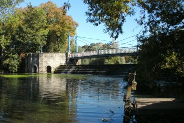 The Mill Suspension Bridge, Leamington. A Wishing Weir Perhaps?