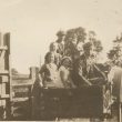 Ladbroke.  Family in Farm Cart