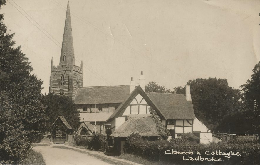 Ladbroke. Church and cottages. | Image courtesy of Jo Lowrie