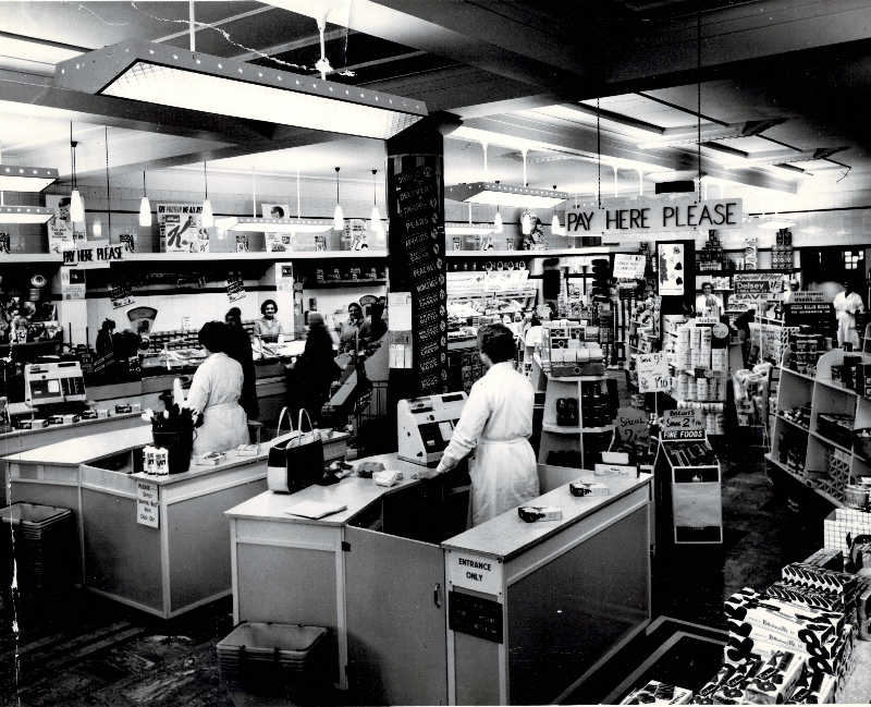 Nuneaton. Co-op grocery department. A Nuneaton Co-op branch - but which one? | Image courtesy of Heart Of England Co-operative Society, supplied by Nuneaton Memories