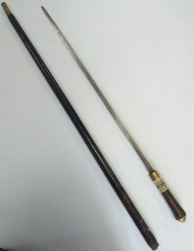The walking stick / sword given to Keith Ranu by his father. | Image courtesy of Keith Ranu