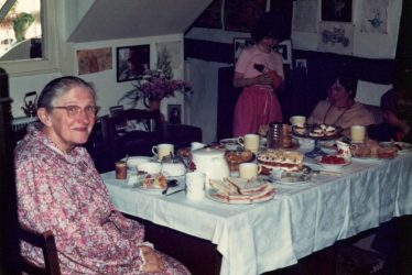 Stoneleigh.  Tea Party at The Almshouses