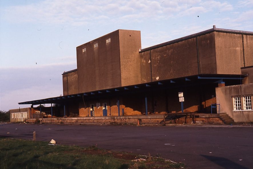 Warwick. Cold Store, 1991. 50 cold stores were built in this country in 1942. Warwick was used up to 1990, and in the 1970s was used to store the European Butter Mountain It had its own railway siding with access to the Leamington to Birmingham mainline. | Image Courtesy Derek Billings