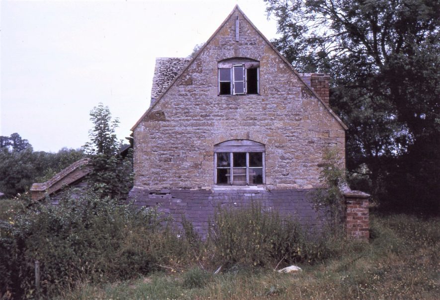 Weston Mill, Cherington, May 1973. The southern gable end of the mill. The mill has now been demolished. | Image courtesy of Tim Booth
