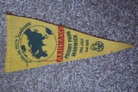 A pennant which I bought at the Scout Jamboree, 1979, Priory Park Warwick. | Image courtesy of Gary Stocker