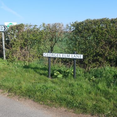 George's Elm Lane road sign. | Image courtesy of Gary Stocker