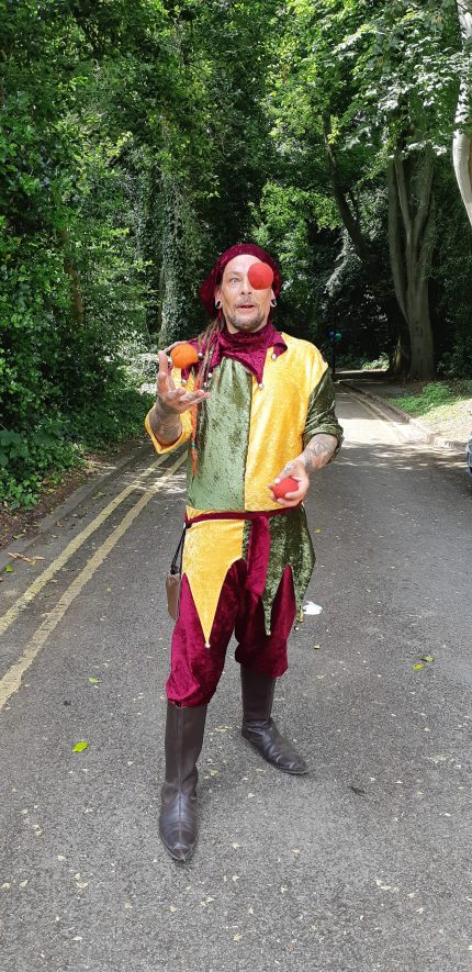 Juggling at the record office | Image courtesy of Warwickshire County Record Office